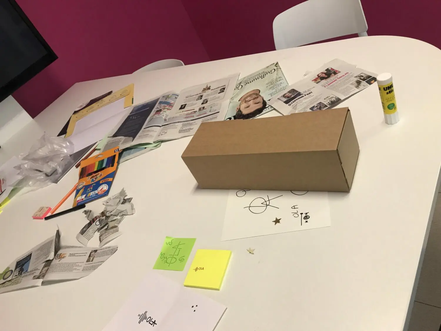 design thinking boite carton