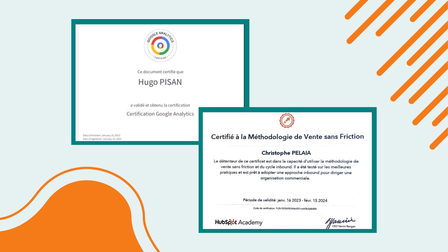 etowline -Deux nouvelles certifications Hubspot et GA4