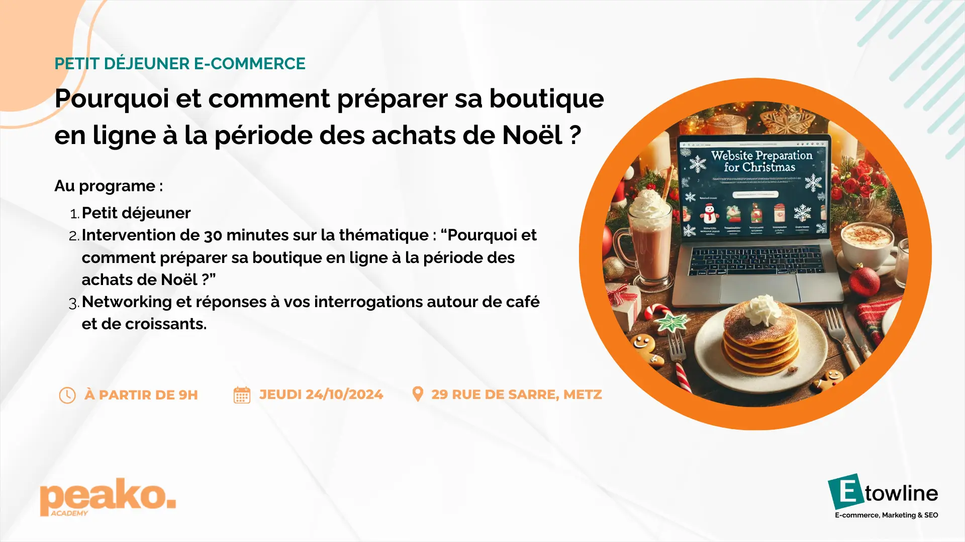 Petit déjeuner e-commerce : Comment préparer son site e-commerce pour les fêtes de Nöel ?